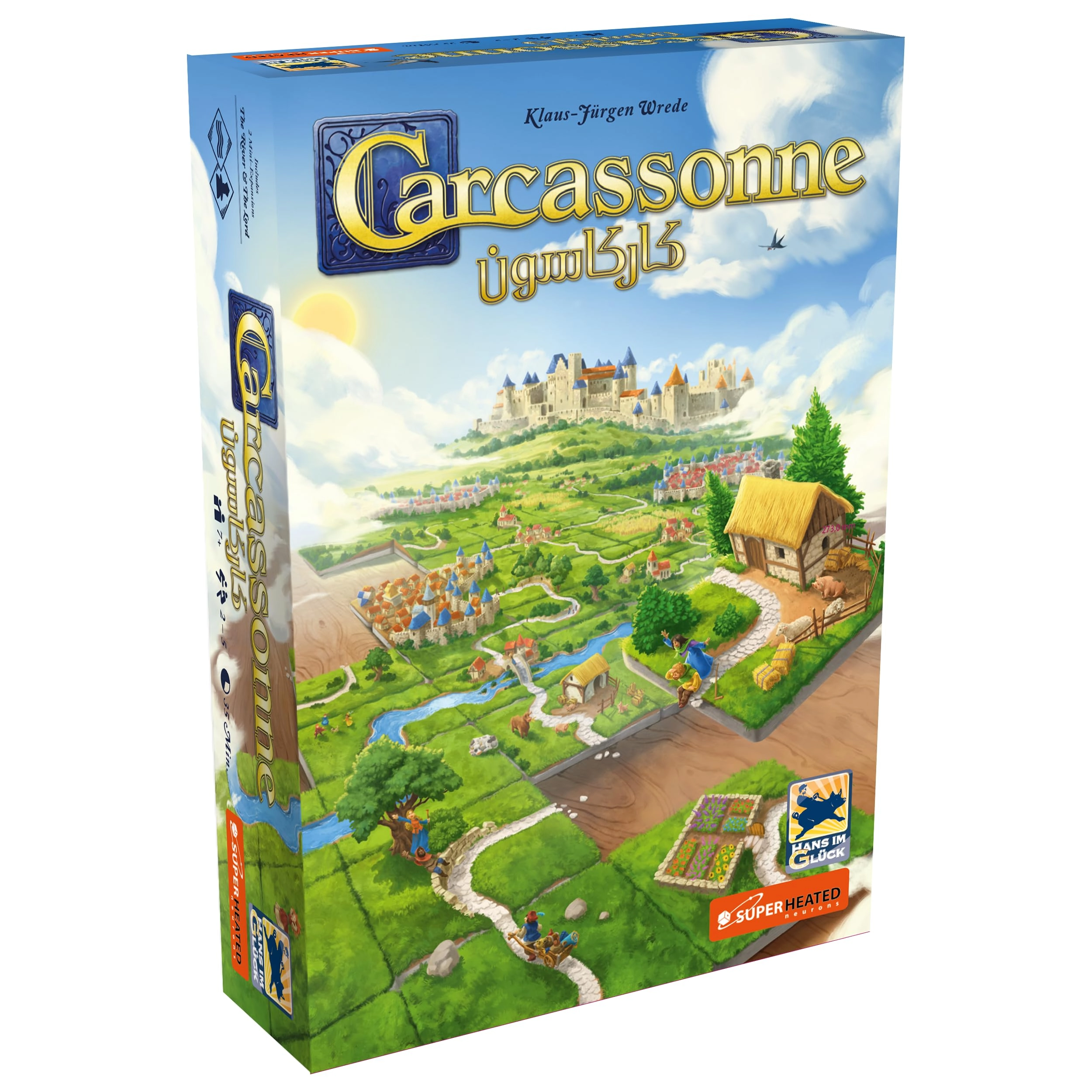 Carcassonne: Official Version - River and Lord Mini-Expansions (English, Arabic)