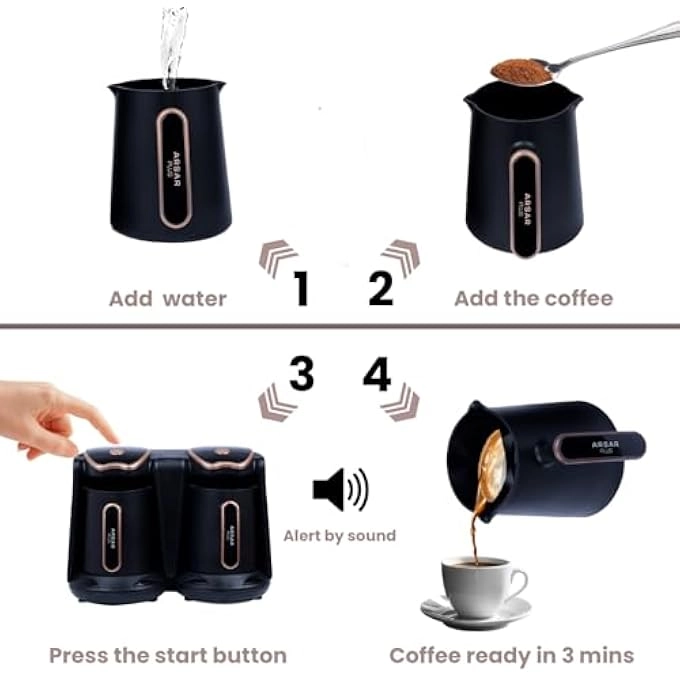 Double Automatic Turkish Coffee Maker R109