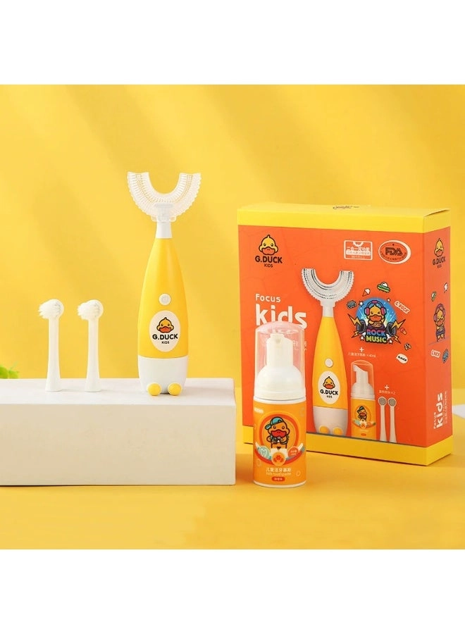 Kids U-Shape Electric Tooth Brush - 2-in-1 30,000 VPM IPX7