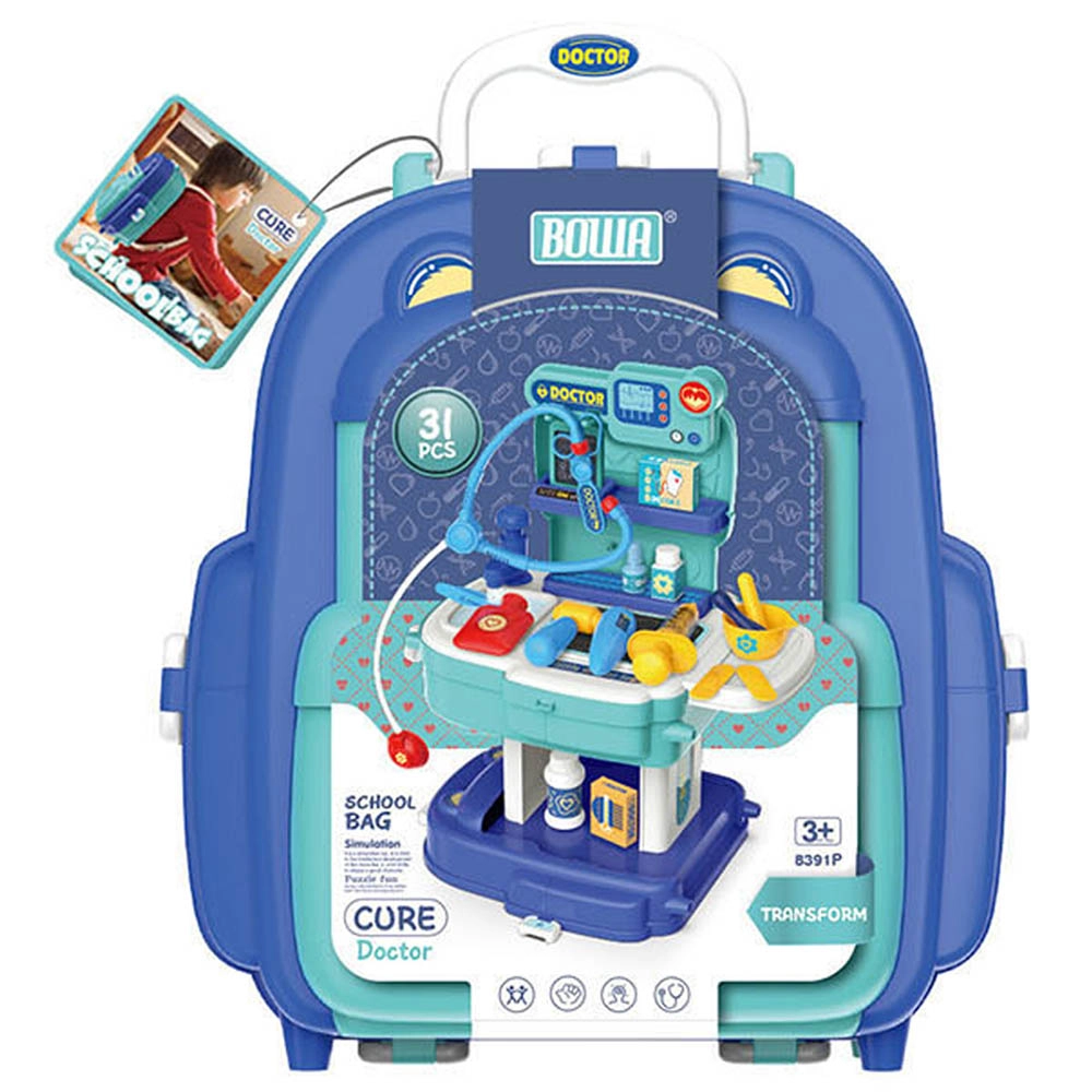 2-in-1 School Bag Doctor Set Toy (BTG-023600)