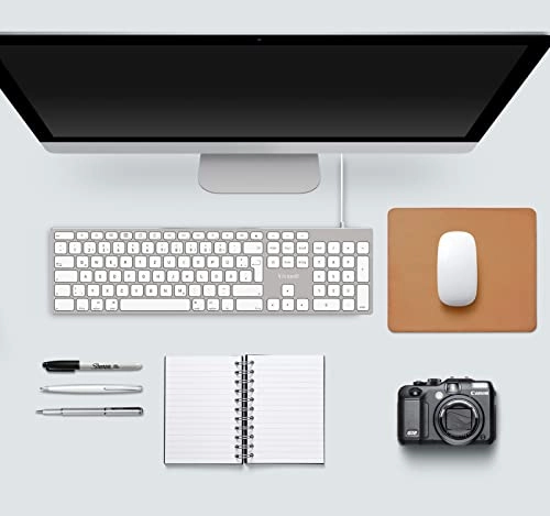 Aluminum Wired keyboard - UK Layout Numeric Keypad Red