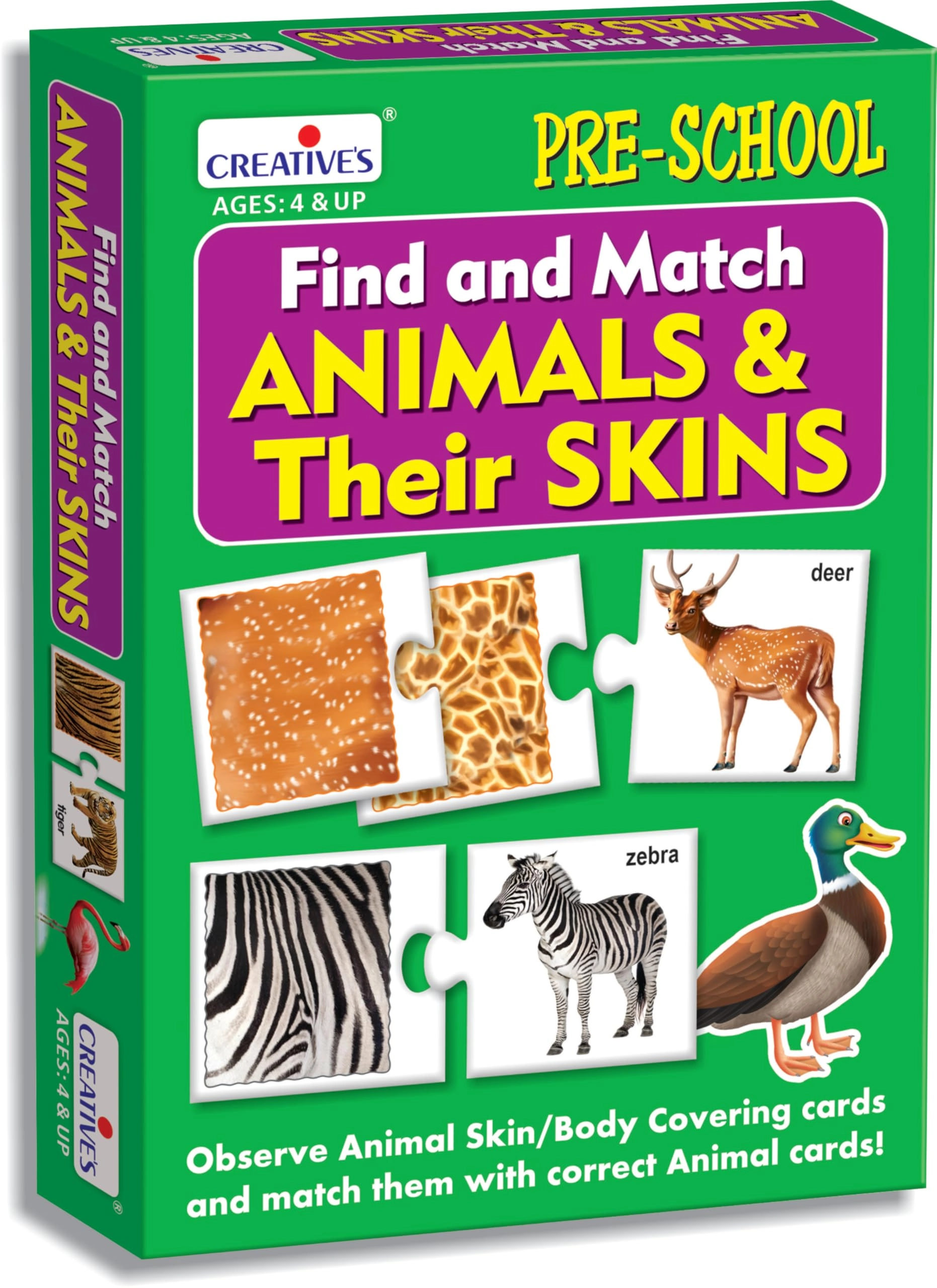 Creative's Find & Match Animals & Their Skins - 4 years and up 42 pieces