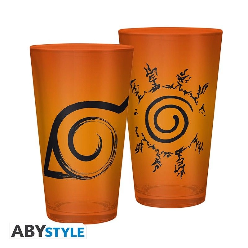 Naruto Shippuden Konoha & Seal Box Glass Tumbler - 2 pcs