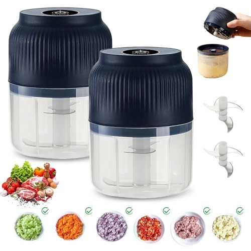 Mini Electric Chopper - 300 ml Battery USB Pack