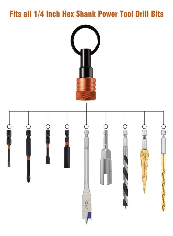 Bit Holder Key Chain - 1/4 inch Set