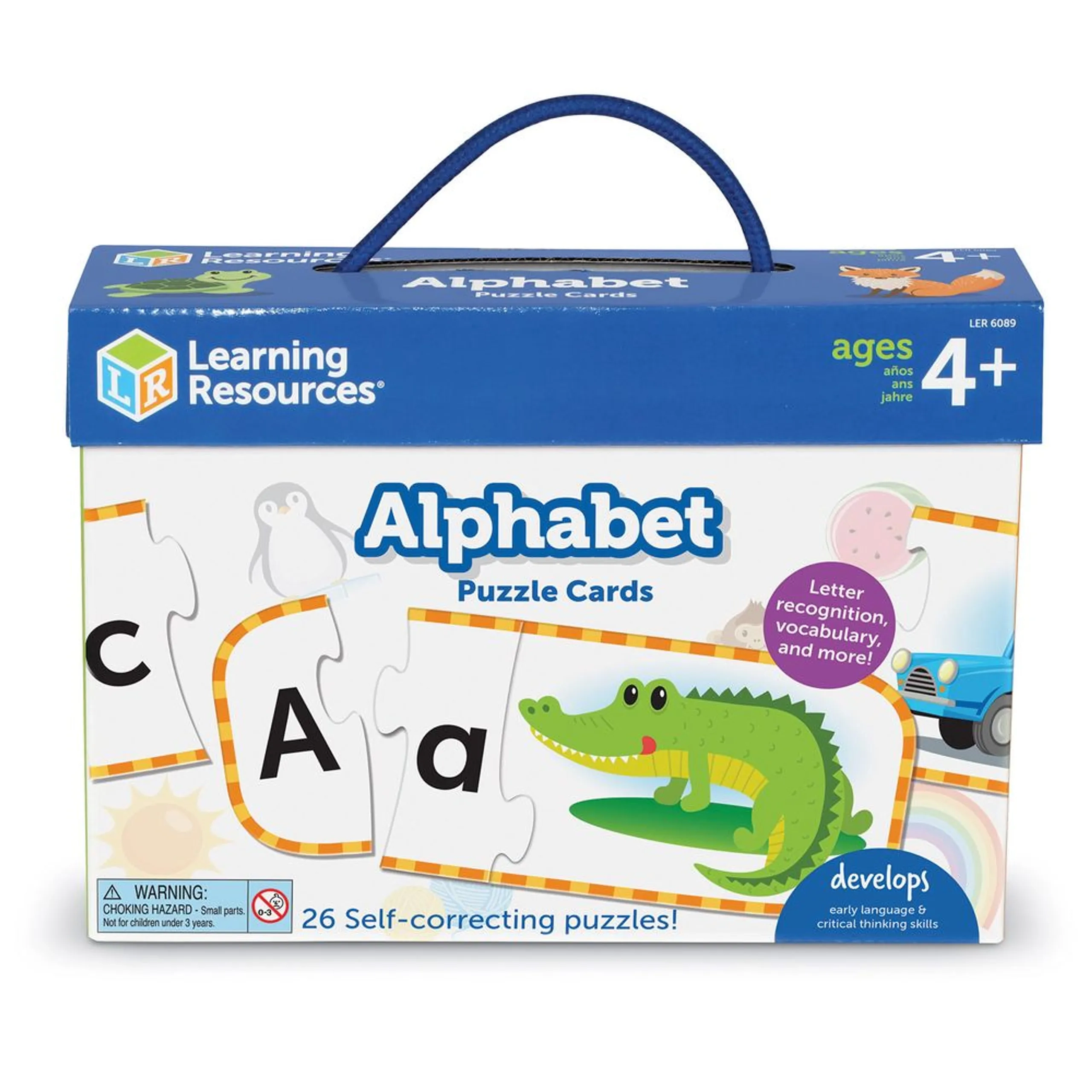 Upper And Lowercase Alphabet Puzzle Cards - Suitable for 4 years and above 26 pieces