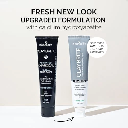 Adama Minerals Activated Charcoal Natural Mint Toothpaste 4 Oz.