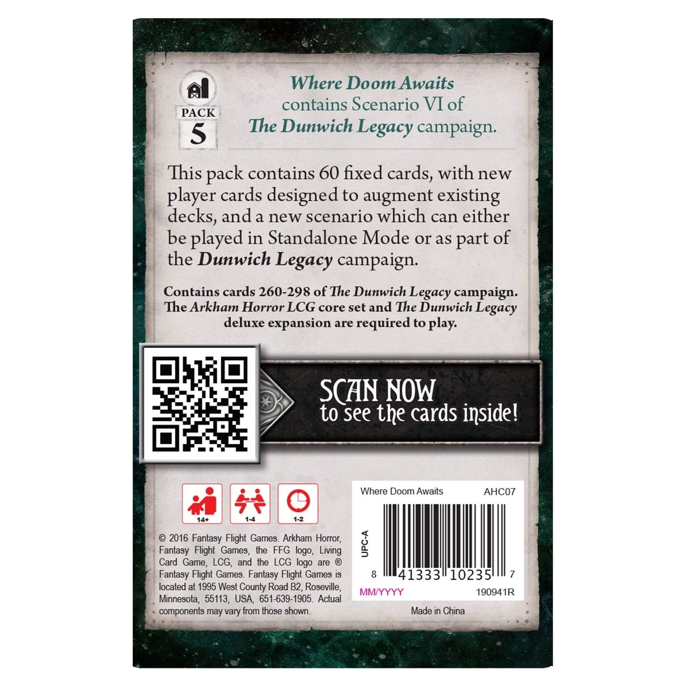 Arkham Horror: The Card Game - Where Doom Awaits