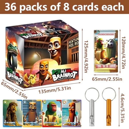 Brain Red Cards - 36 Bags 8 Cards