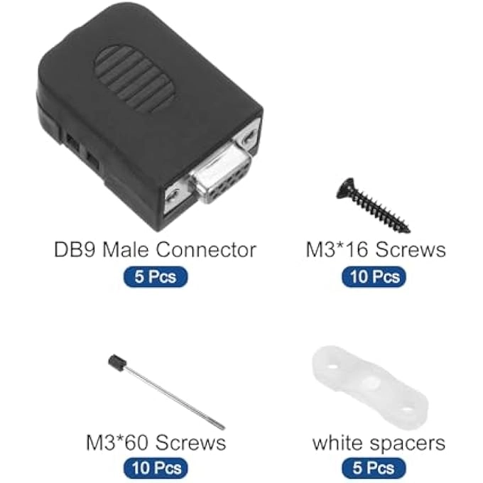 DB9 9PIN SCREW TYPE SERIAL TO TERMINAL FEMALE CONNECTOR ADAPTER