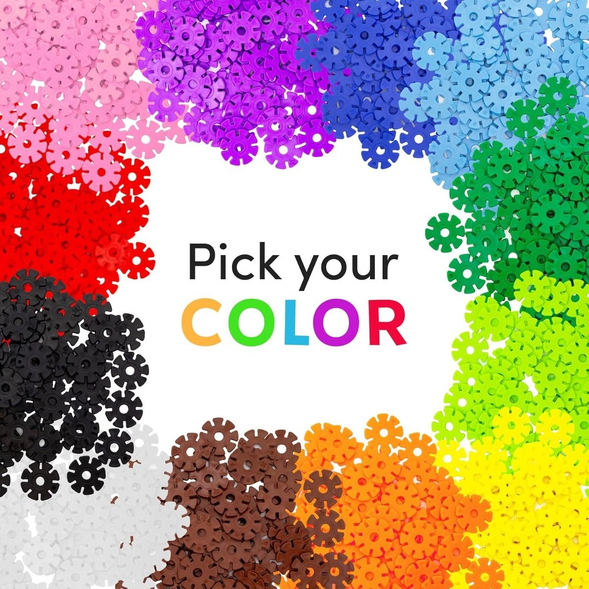 Magnetic Interlocking Building Chips - 108 pcs