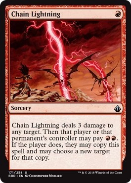 Wizards of the Coast Chain Lightning 171/254 - U Battlebond