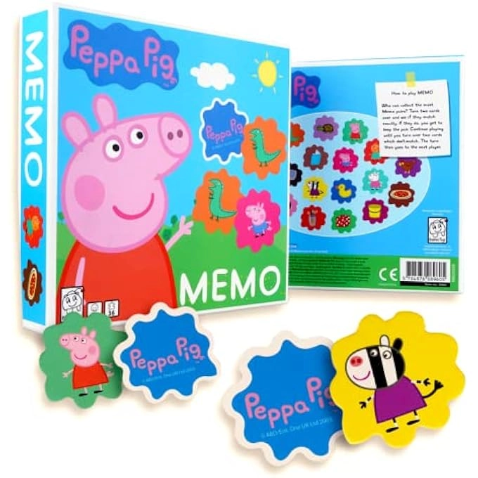 rayihni PEPPA PIG MEMORY GAME - 3 YEARS 36 CARDS