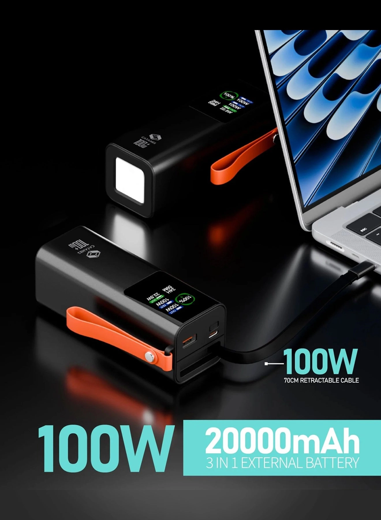 FASTCHARGING - 20000mAh 100W Fast charging