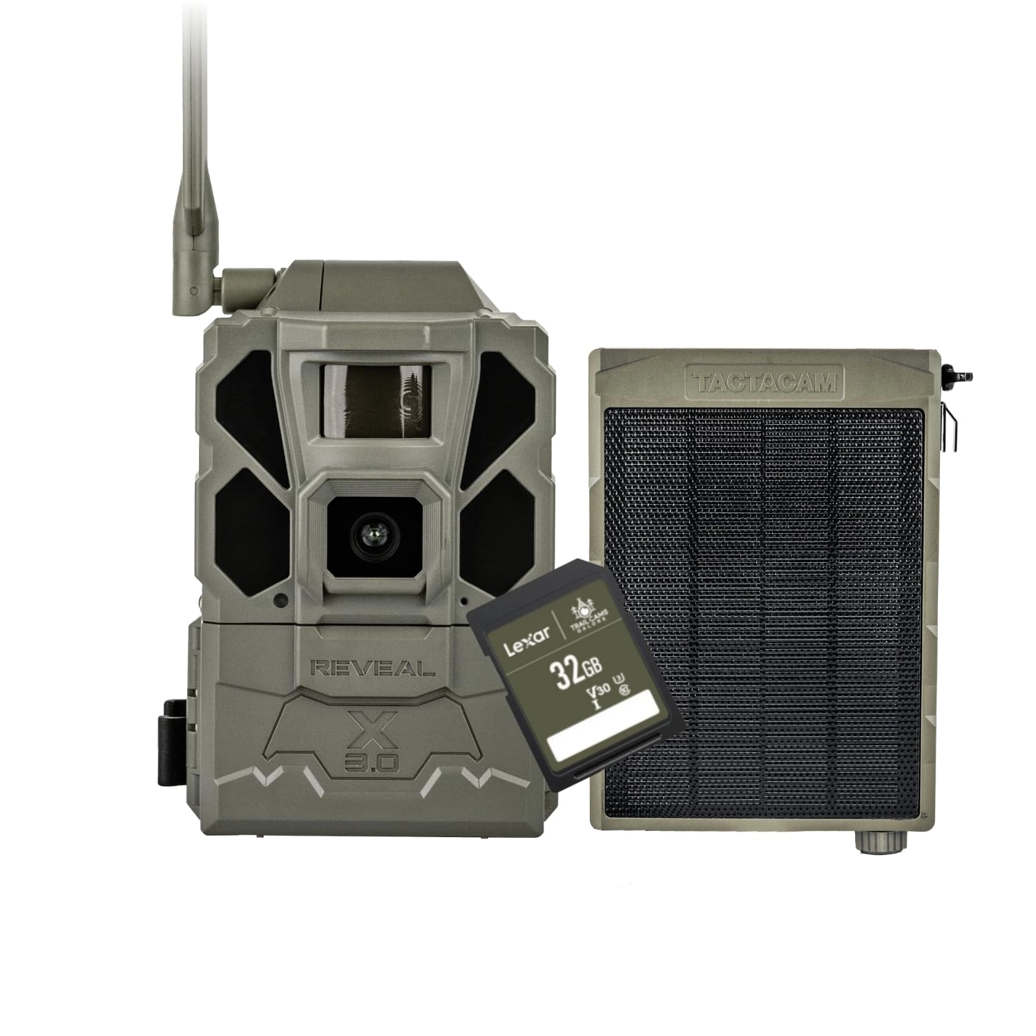 Reveal X 3.0 - Cellular + Solar Panel + Lipo Lithium Battery + SD Card - 32GB