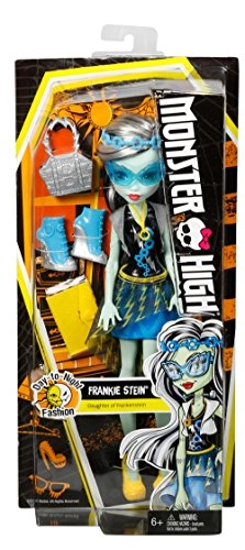 Frankie Stein Doll - Day-to-Night Fashions grey