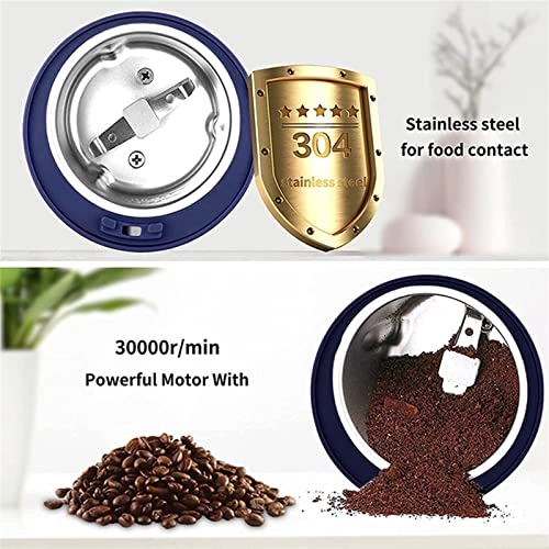 Coffee Grinder - White Stainless Steel