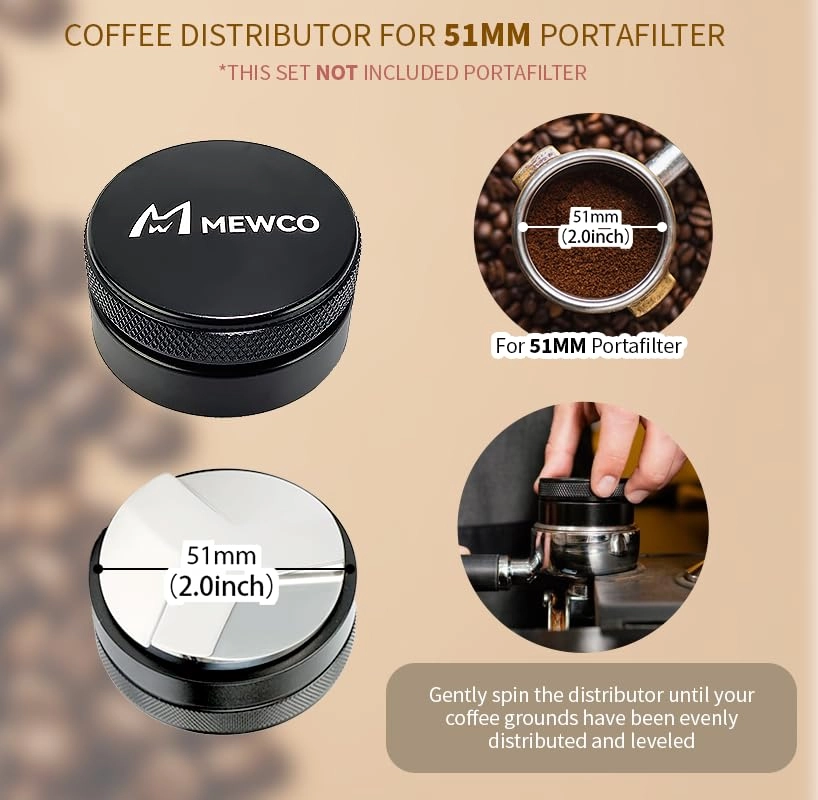 Tamper Station + Coffee Distributor + Tamper + WDT Stirrer + Tamping Brush + Dosing Funnel + Puck Screen