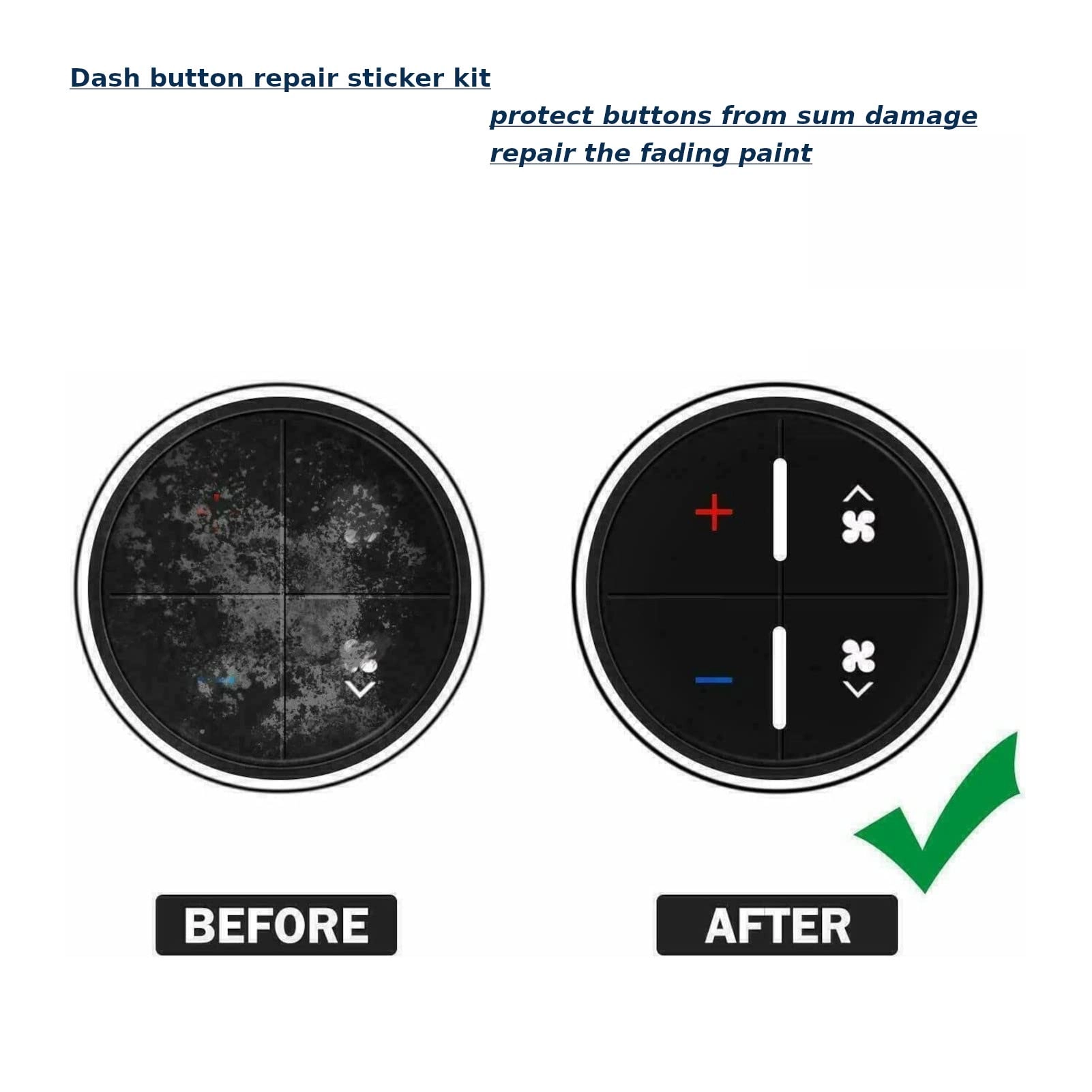 Radio Dash Button Repair Kit
