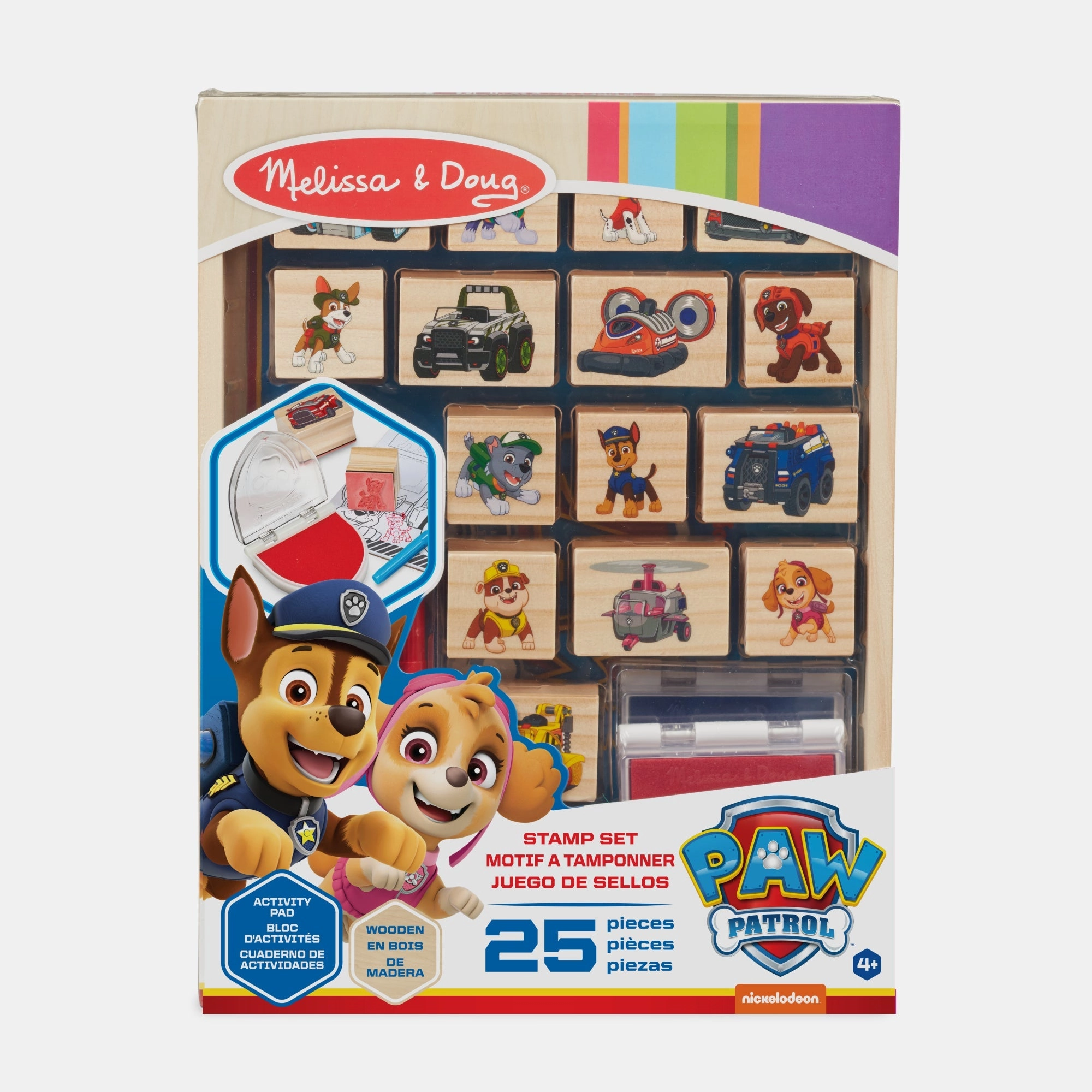 Melissa & Doug Paw Patrol Wooden Stamps Activity Set - 4+ years 25 pcs