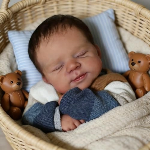 Reborn Baby Doll - 18 Inch Silicone Girl Sleeping Ages 3+