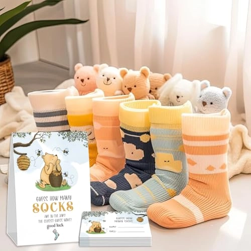 Winnie Baby Shower Game Cards - English Adult