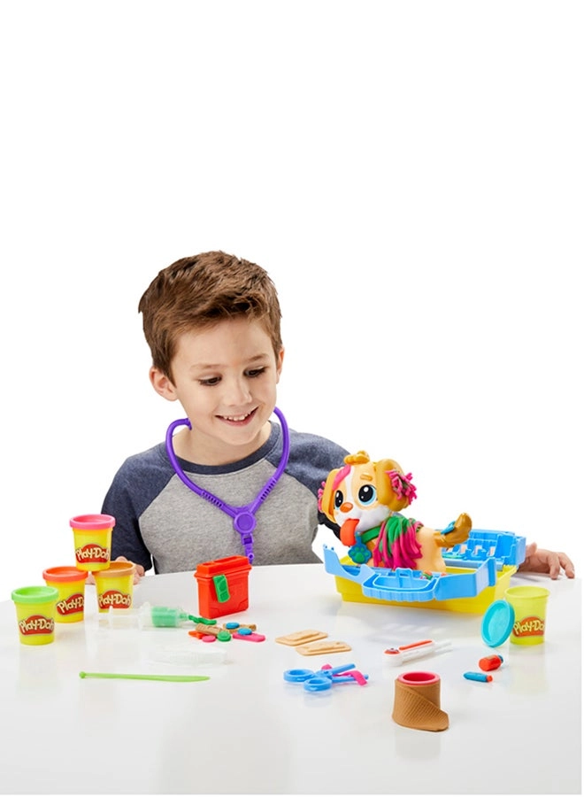 Care And Carry Vet Playset - 10 Tools 5 Modeling Compound Colors (F3639)