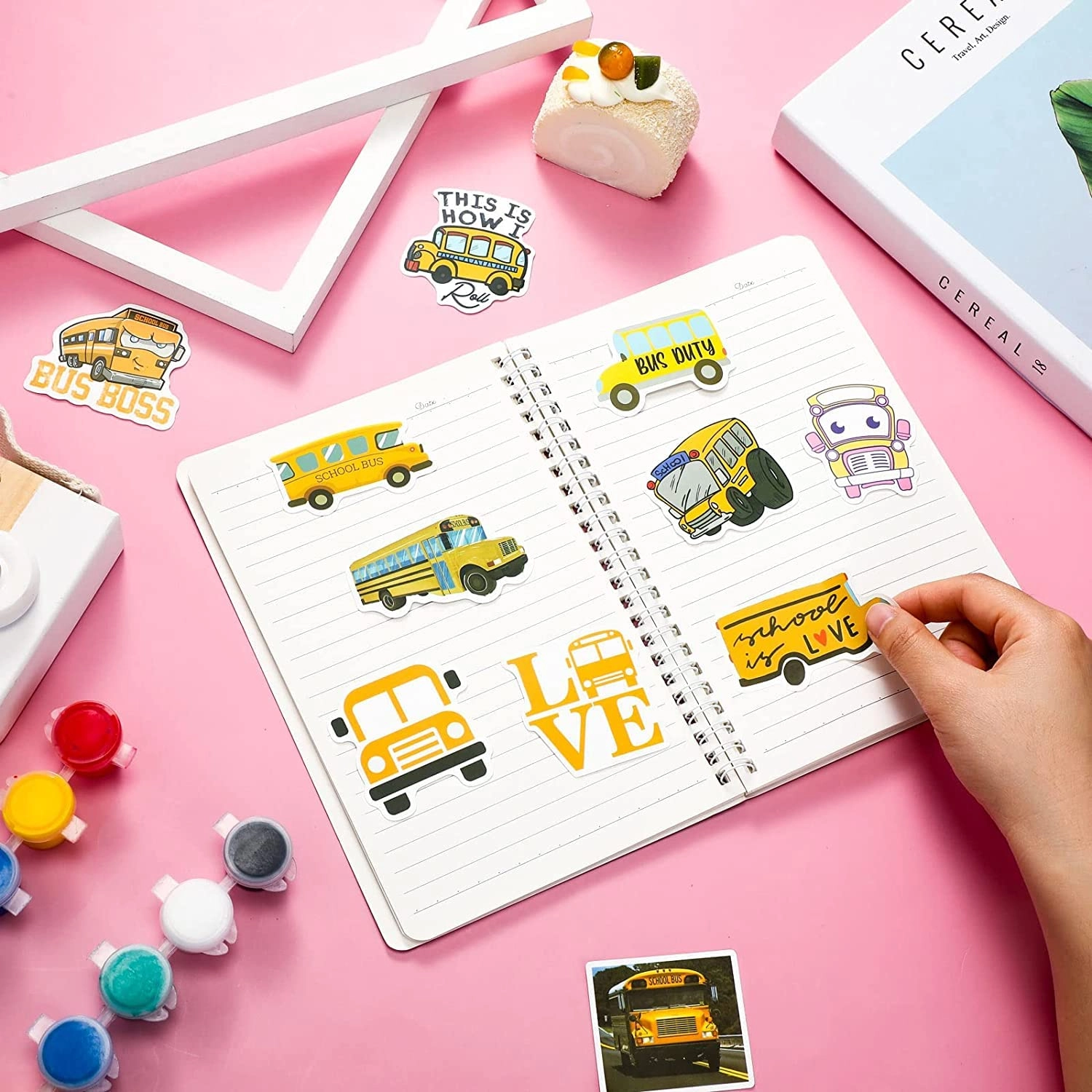 School Bus Sticker Book 100 pcs