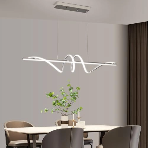 Modern Golden Pendant - 120CM Remote Control Dimmable
