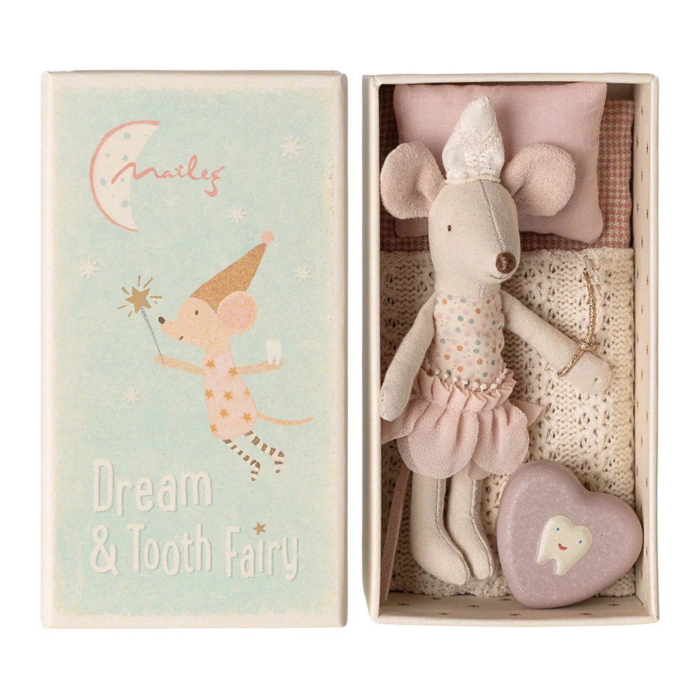 Maileg Little Sister In Matchbox Tooth Fairy Mouse