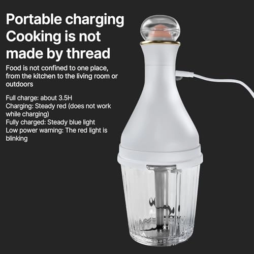 Multifunctional Meat Grinder - 150ml5oz Built-in battery