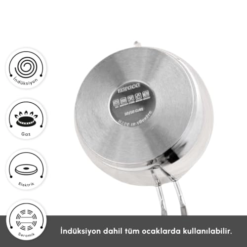 Adelya Teapot Set - Stainless Steel 1.3 lt 1.9 lt
