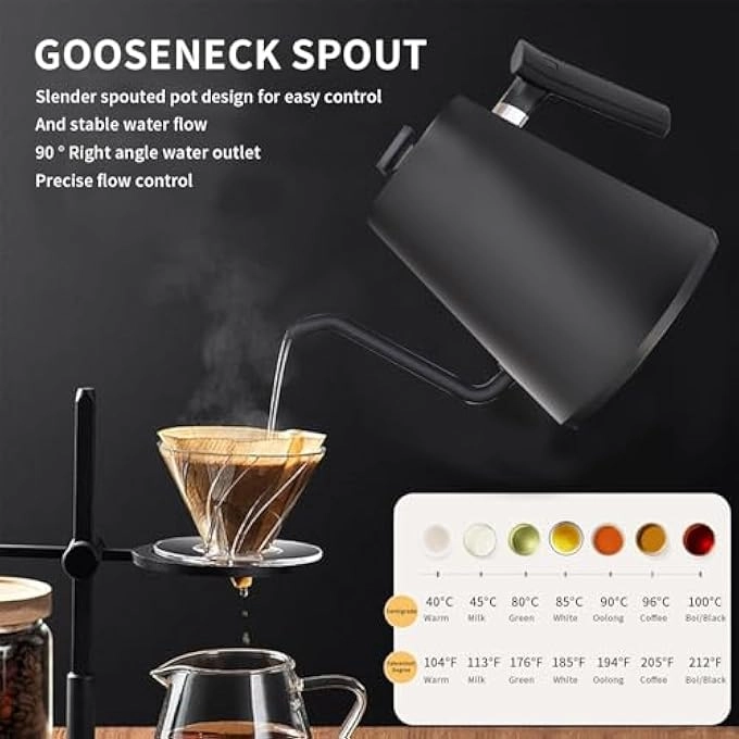 Temperature Control Stainless Steel Electric Kettle