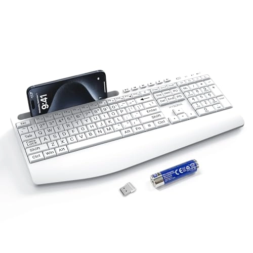 Large Print Wireless Keyboard - Wireless