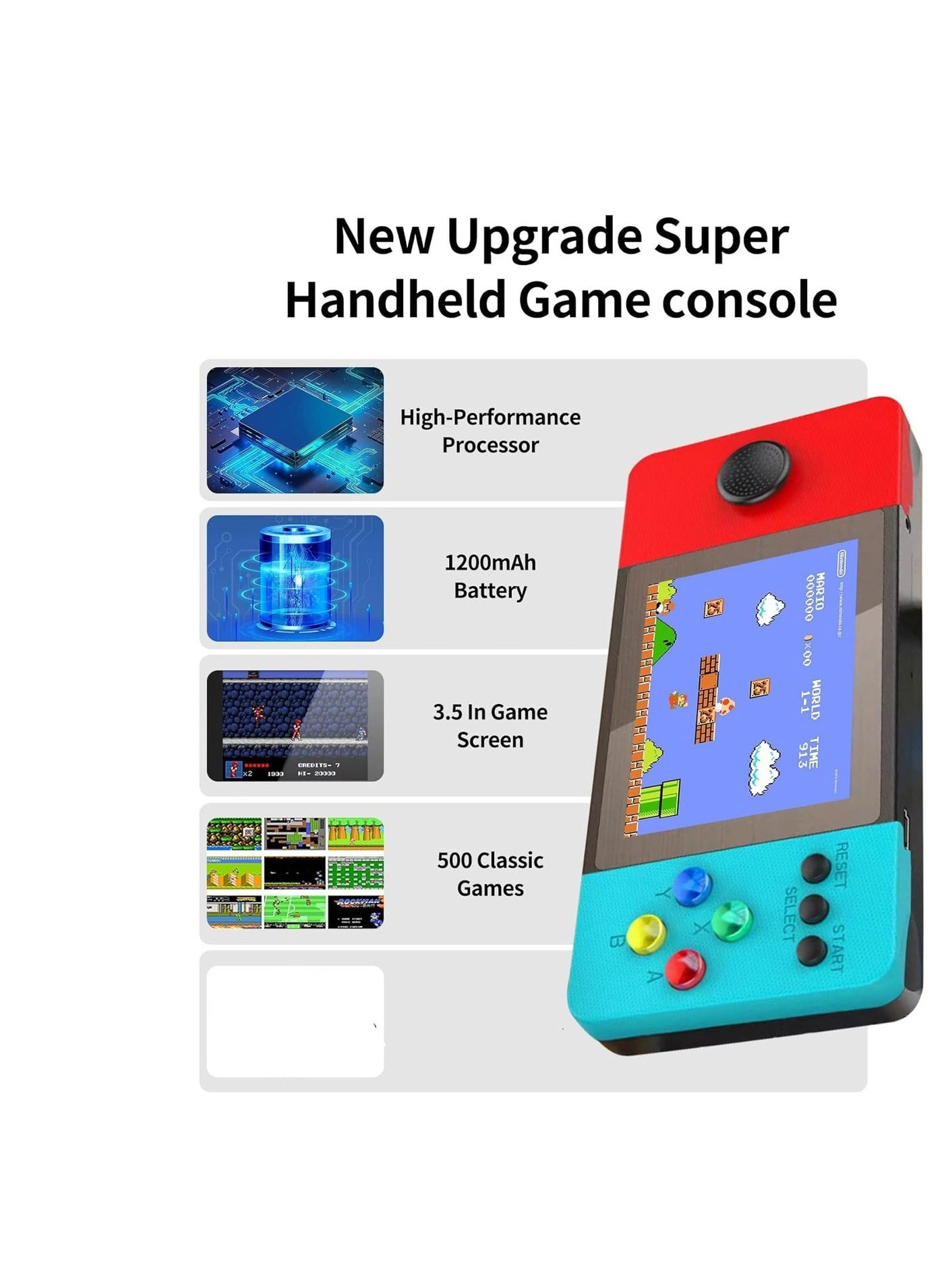 Retro Handheld Game Console