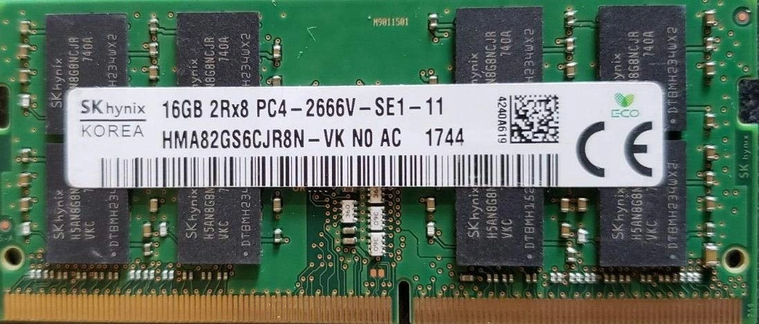 HMA82GS6CJR8N-VK - 16GB 2666MHz SoDimm DDR4