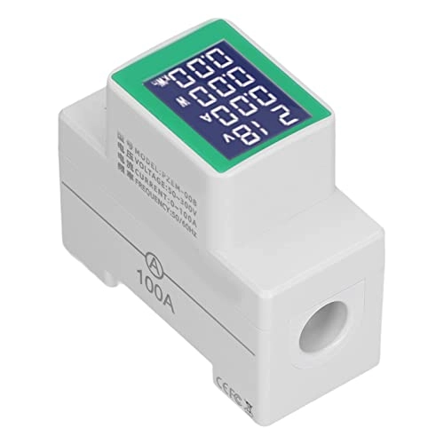 AC DIN Rail Meter - AC50-300V 0-100A