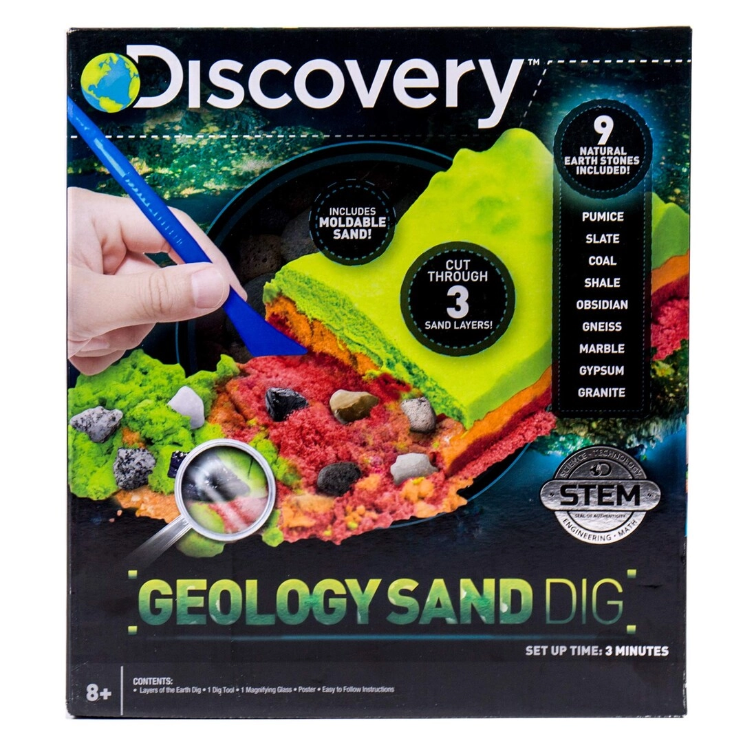 Horizon Group USA Discovery Layers of The Earth Geology Sand Dig Kit - Multi