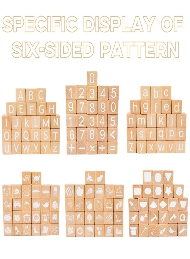 Wooden Alphabet Blocks - 26 pieces