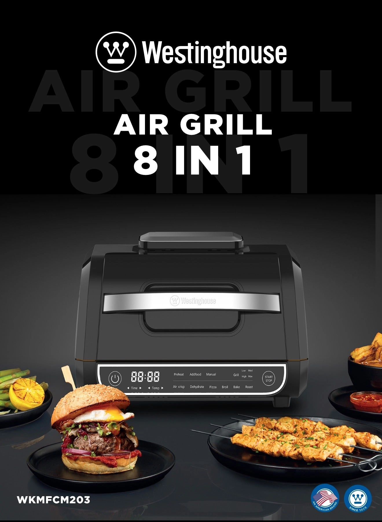 Air Grill 8-in-1 - 1700 W Digital Display