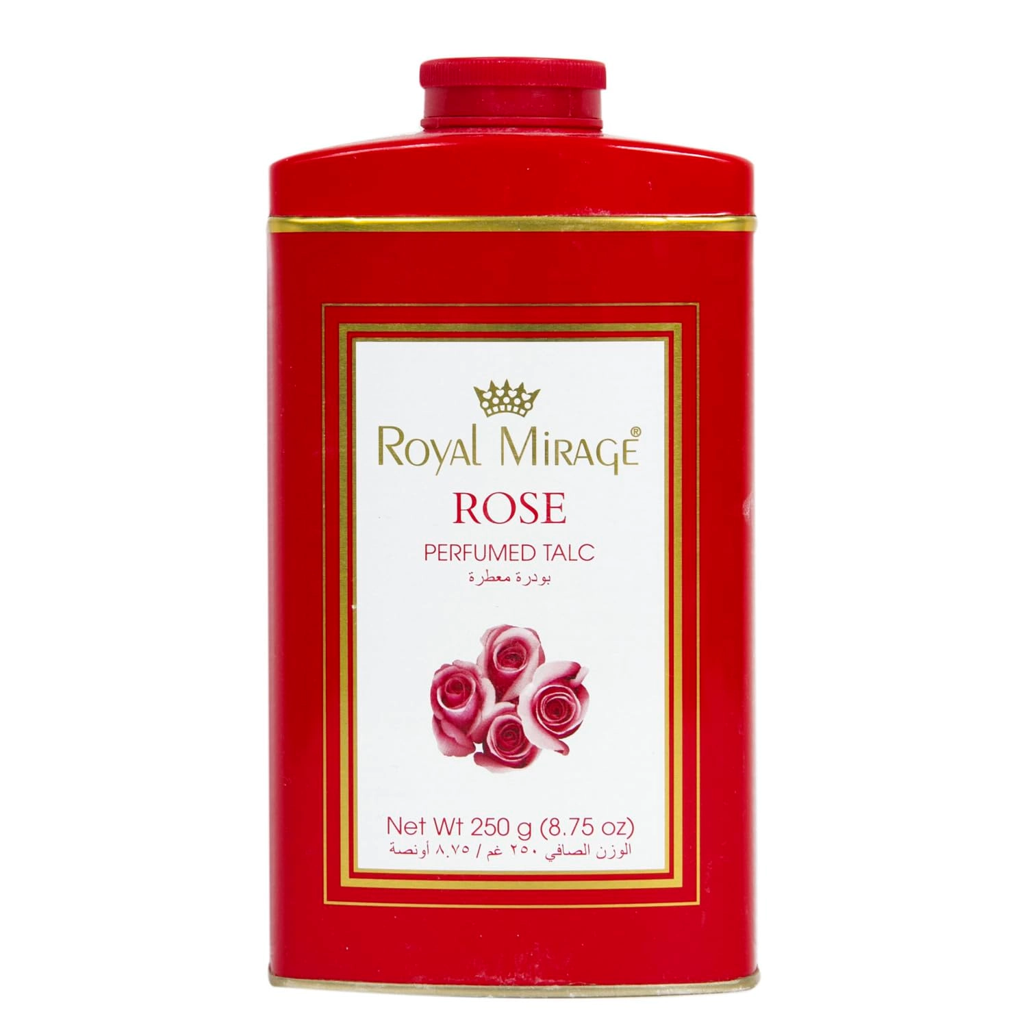 Royal Mirage Parfums Perfumed Talc - Rose 250 Grams
