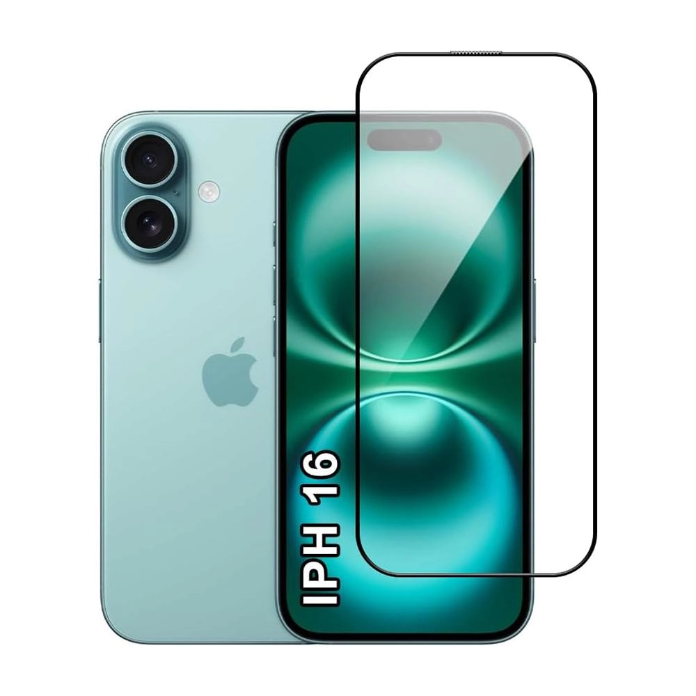 Clear Tempered Glass Screen Protector for iPhone 16