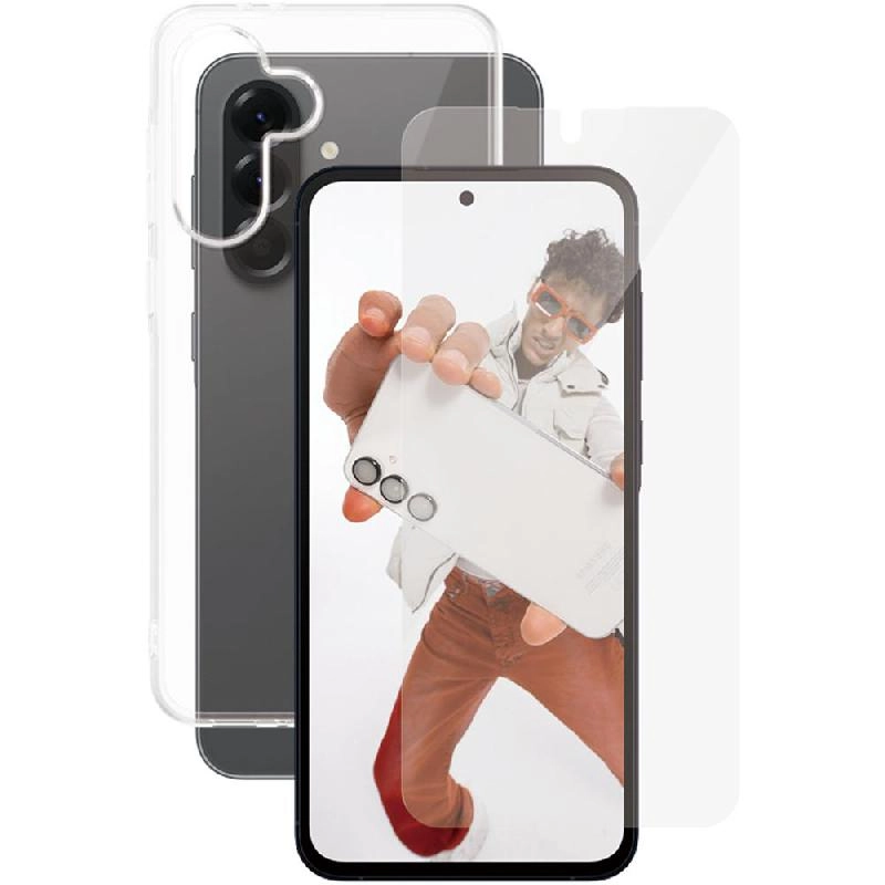 CARE X-Ray Soft Clear Case - Clear + SAFE Tempered Glass Ultra Wide Fit Smartphone Case - Ultra Wide Fit for Samsung Galaxy A26 5G