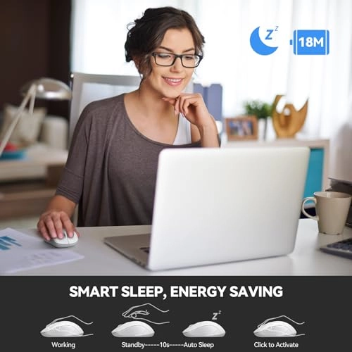 Multi-Device Slim Optical Mouse - Bluetooth, USB