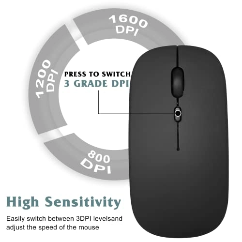 2.4GHz Rechargeable Wireless LED Mouse - Bluetooth