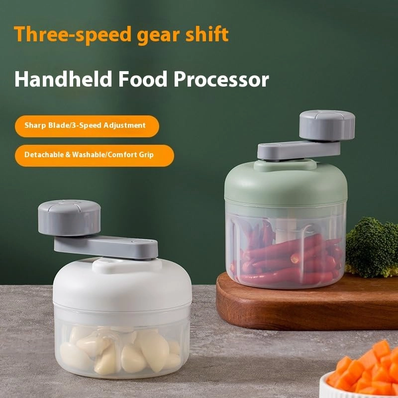 Mini Hand Crank Vegetable Chopper - 250ml