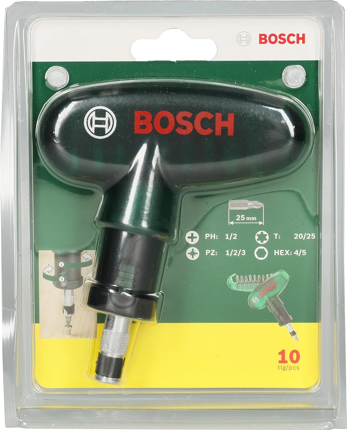 Ratchet Pocket Multi-Bit Screwdriver (9 Pcs)