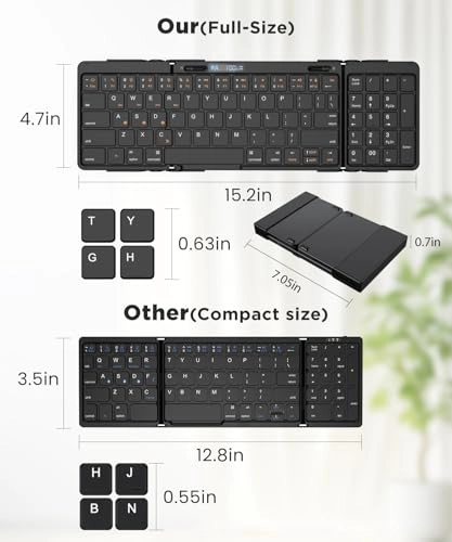 Foldable Bluetooth Keyboard - Wireless