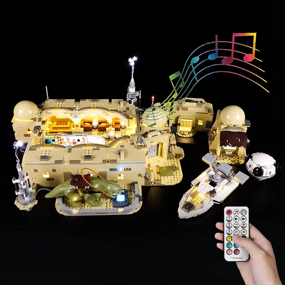 Kyglaring Led Lighting Kit for Mos Eisley Cantina - Compatible with Lego 75290 RC Sound Version