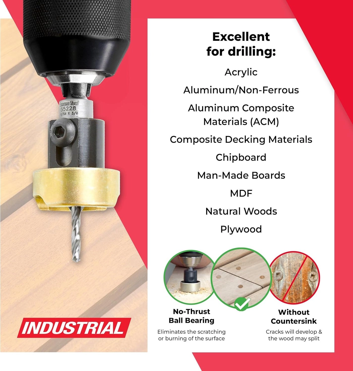 55228 - Carbide Tipped 3/8 Diameter